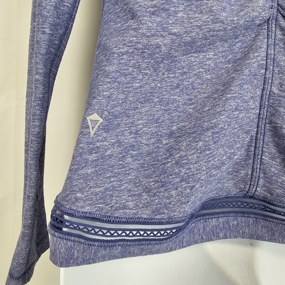 Lululemon Ivivva Own The Move Twist Front Wrap Top Purple Heathered Size 14 - Picture 6 of 10
